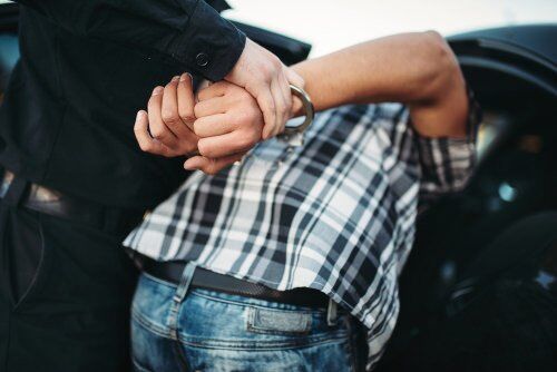 man being arrested in texas